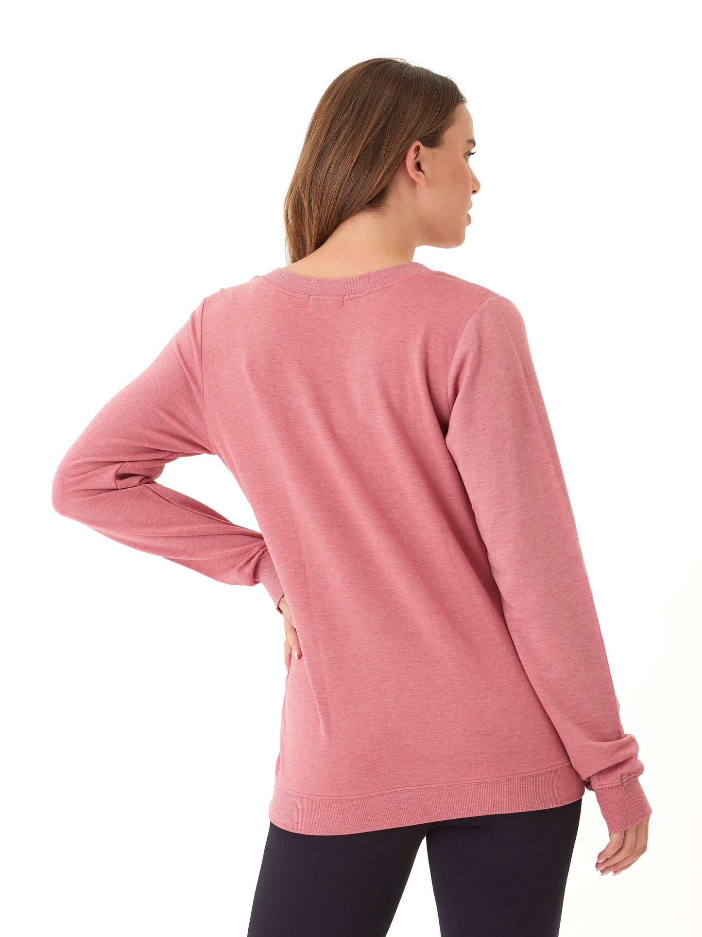 Sudadera Edwina Feather Fleece con cuello en V