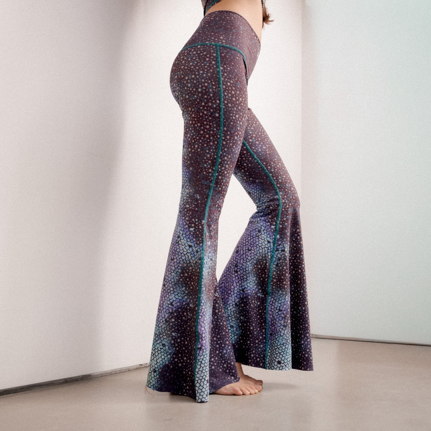 Sirena Hada Reina Teal Acampanado Corto