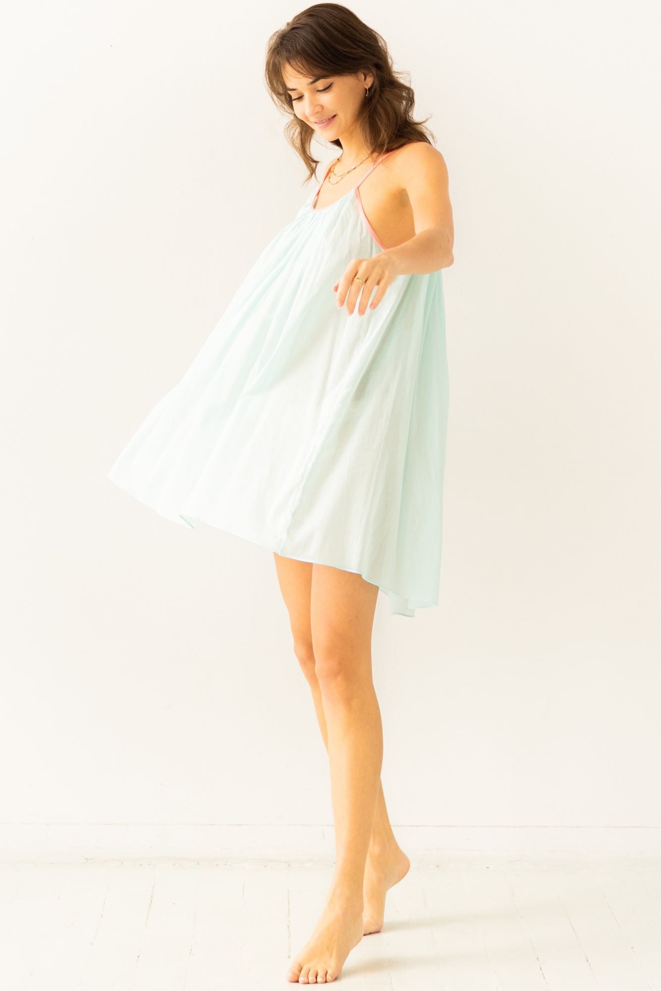 Vestido corto de algodón Marigold