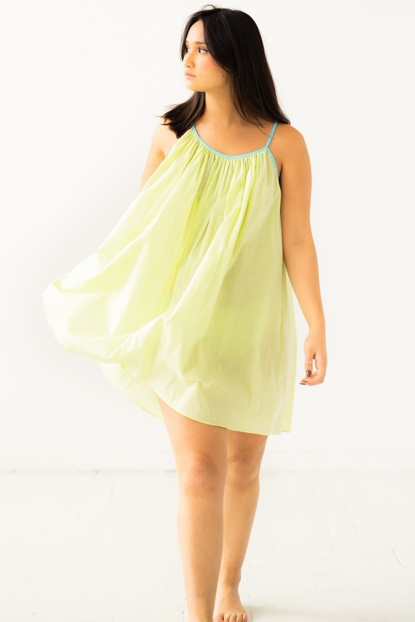 Vestido corto de algodón Marigold