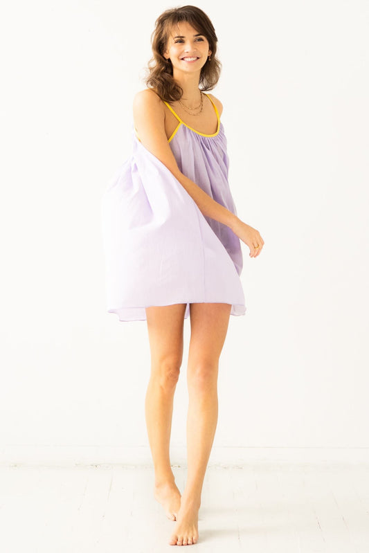 Vestido corto de algodón Marigold