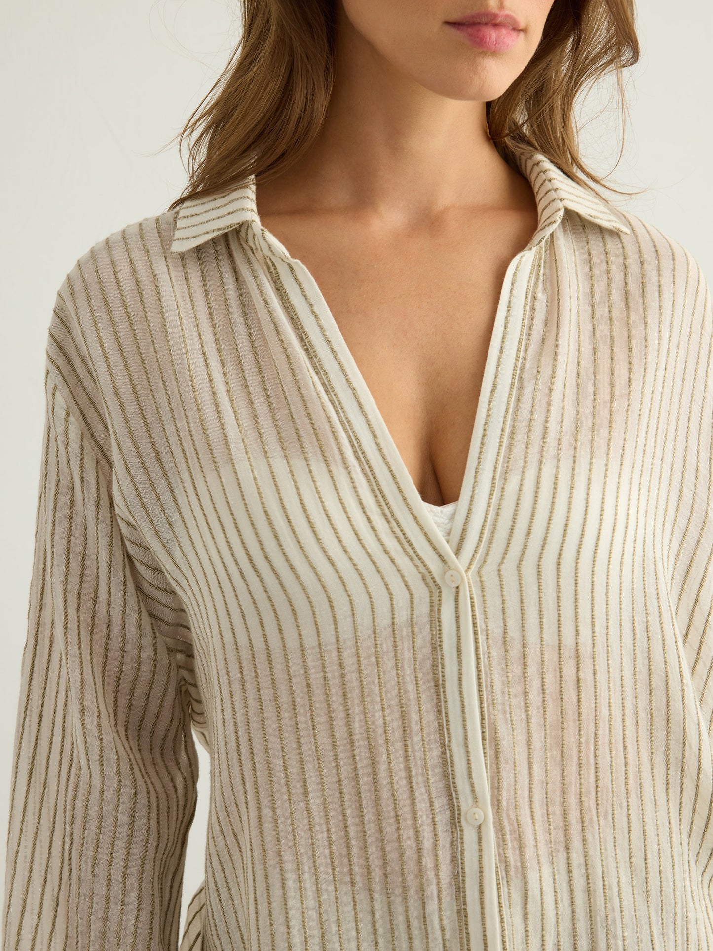 Conjunto Voyage - Rayas Verde Caqui