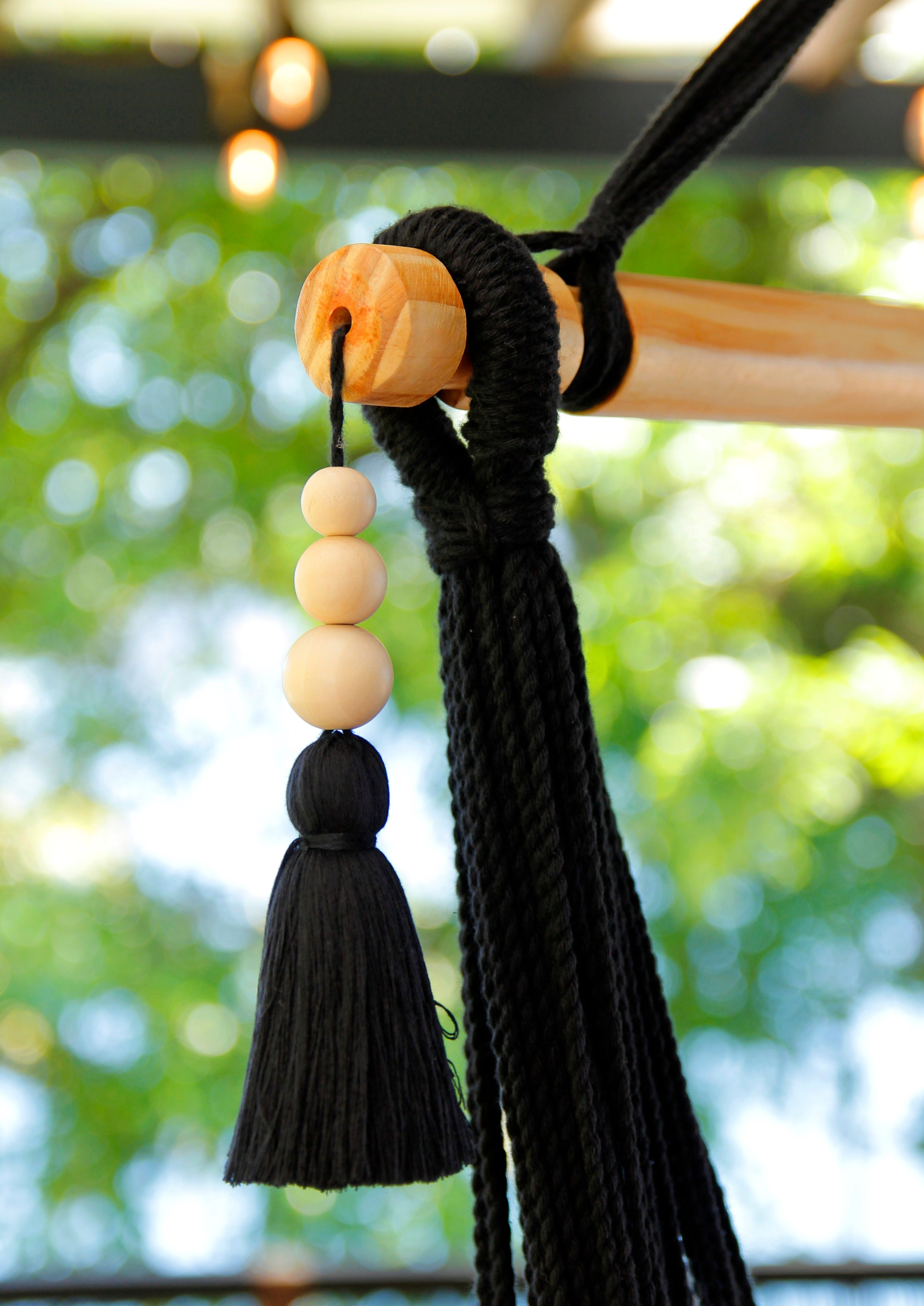 Limbo Imports Serena Macrame Hammock Chair Swing - Thumbnail 3