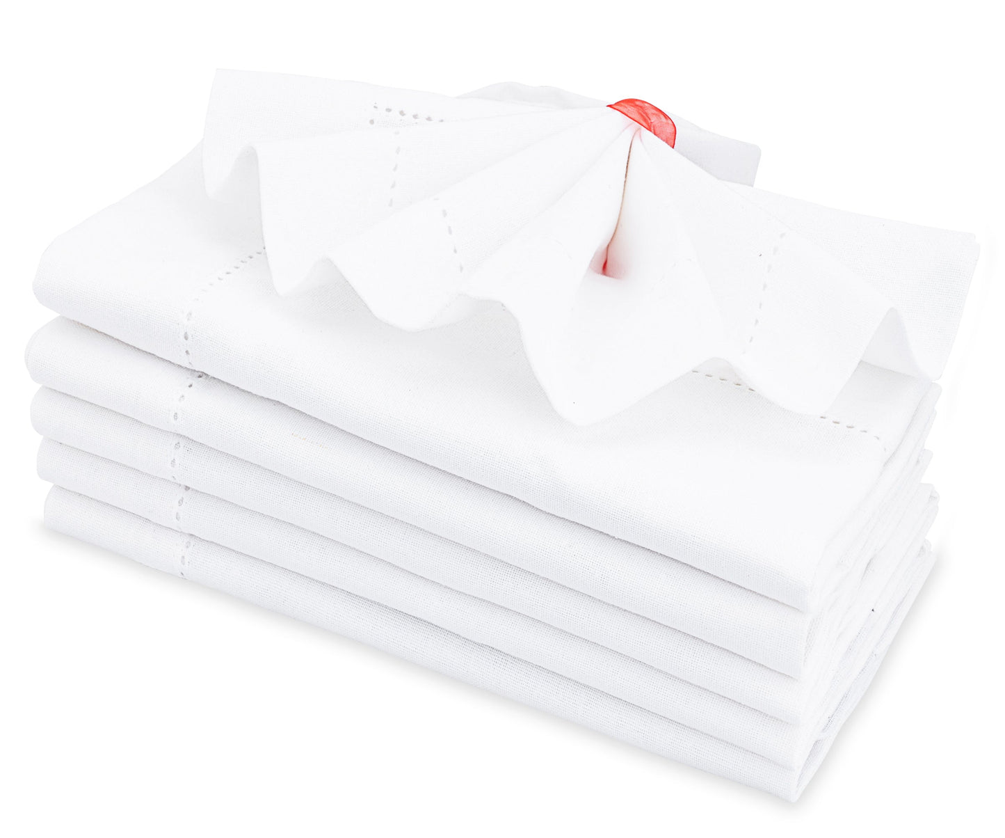 White Fabric Napkins - 22 inch