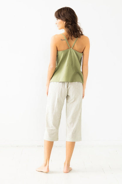 Camiseta de tirantes tejida con espalda en V de SALUA
