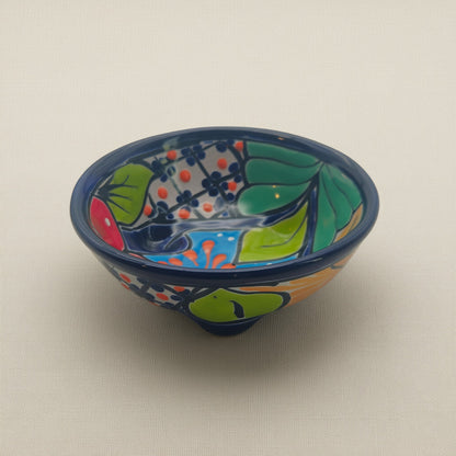 Tazón de salsa de cerámica de Talavera | Plato mexicano artesanal