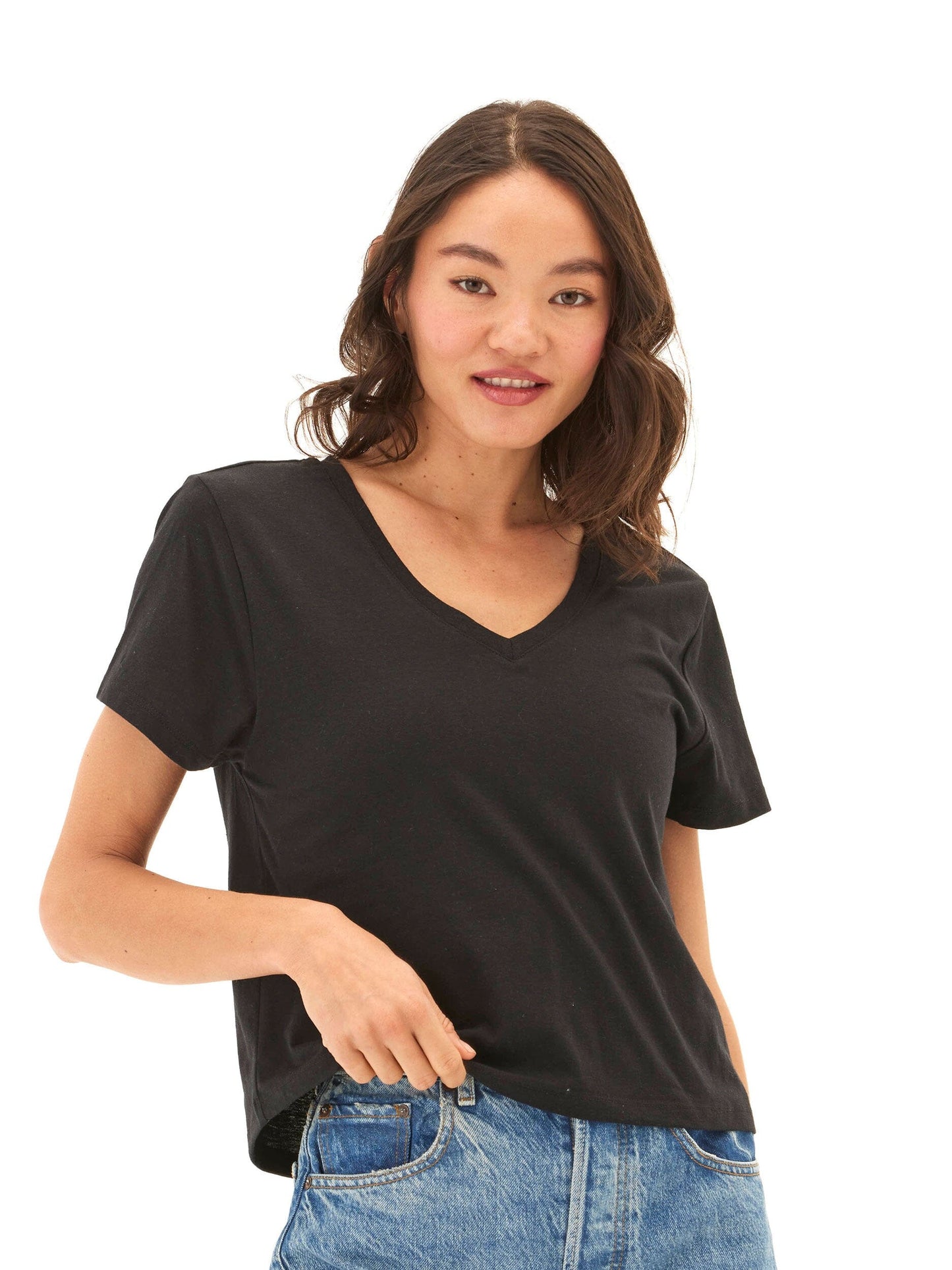 Camiseta Ada Triblend con cuello en V