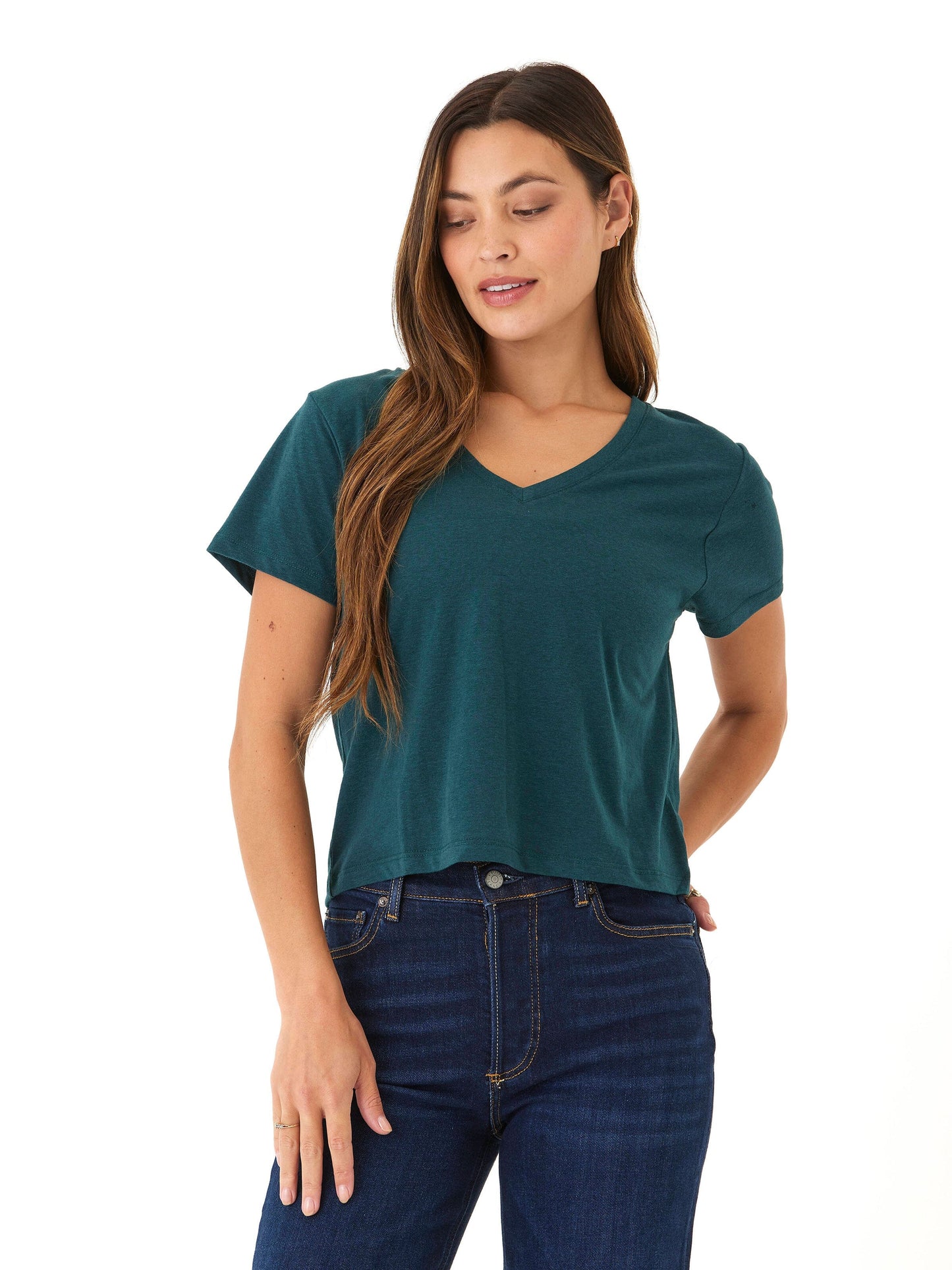 Camiseta Ada Triblend con cuello en V