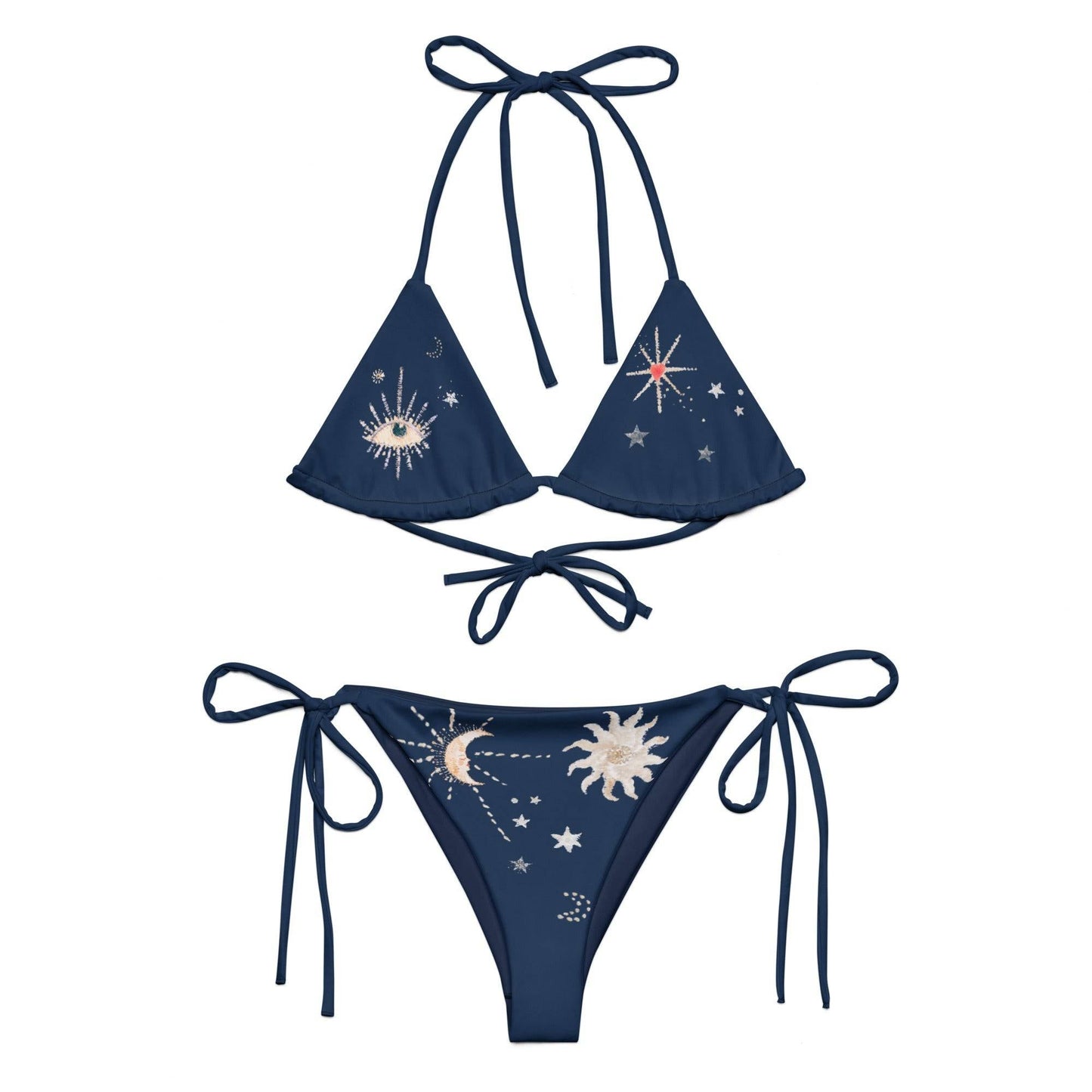 Vega String Bikini in Blue Copernicus
