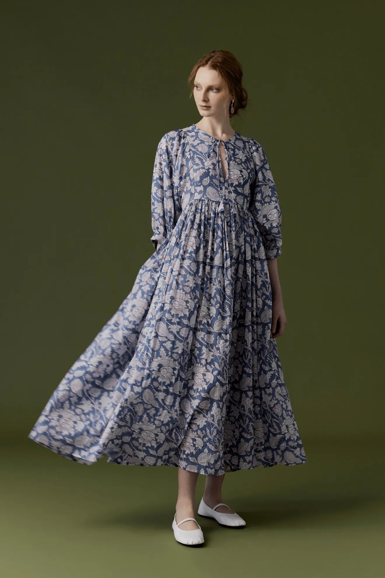 Vestido largo Anuka azul 