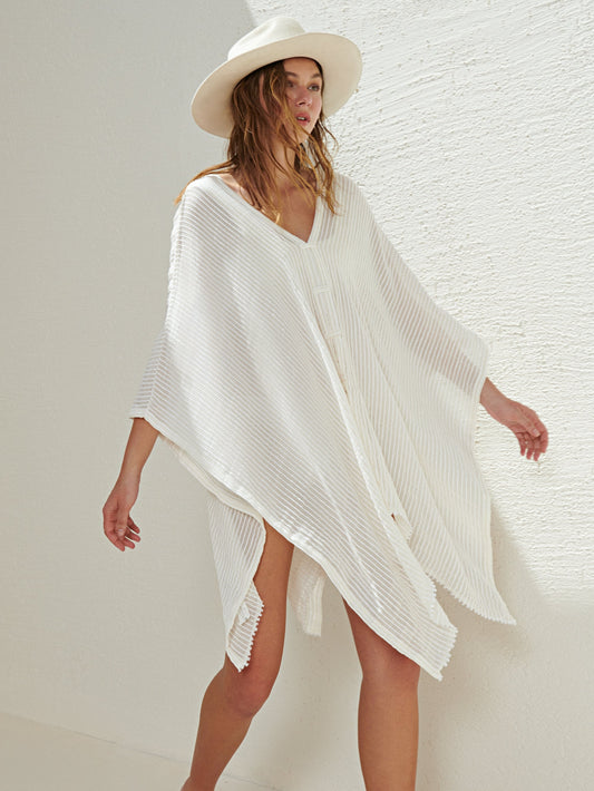 Kimono Ava - Rayas Blancas