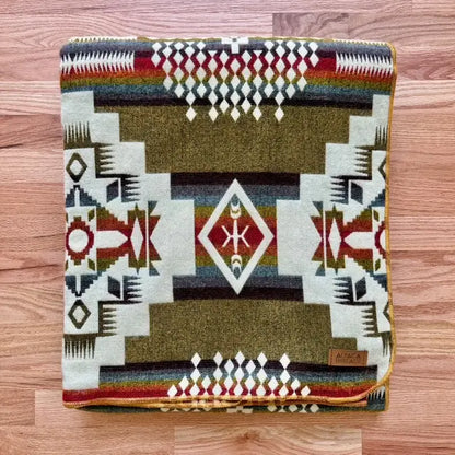 Andean Alpaca Wool Blanket - Sandstone