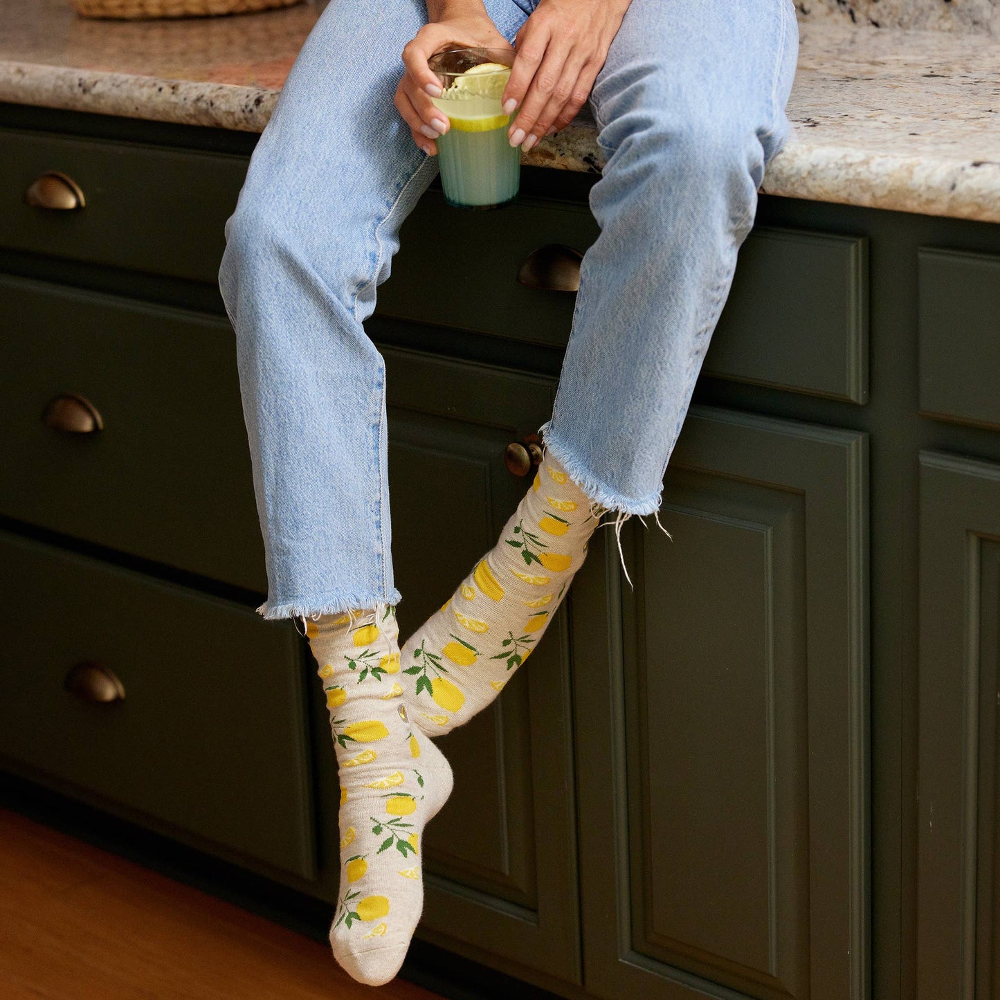 Socks that Plant Trees (Beige Lemons) (Featured)
