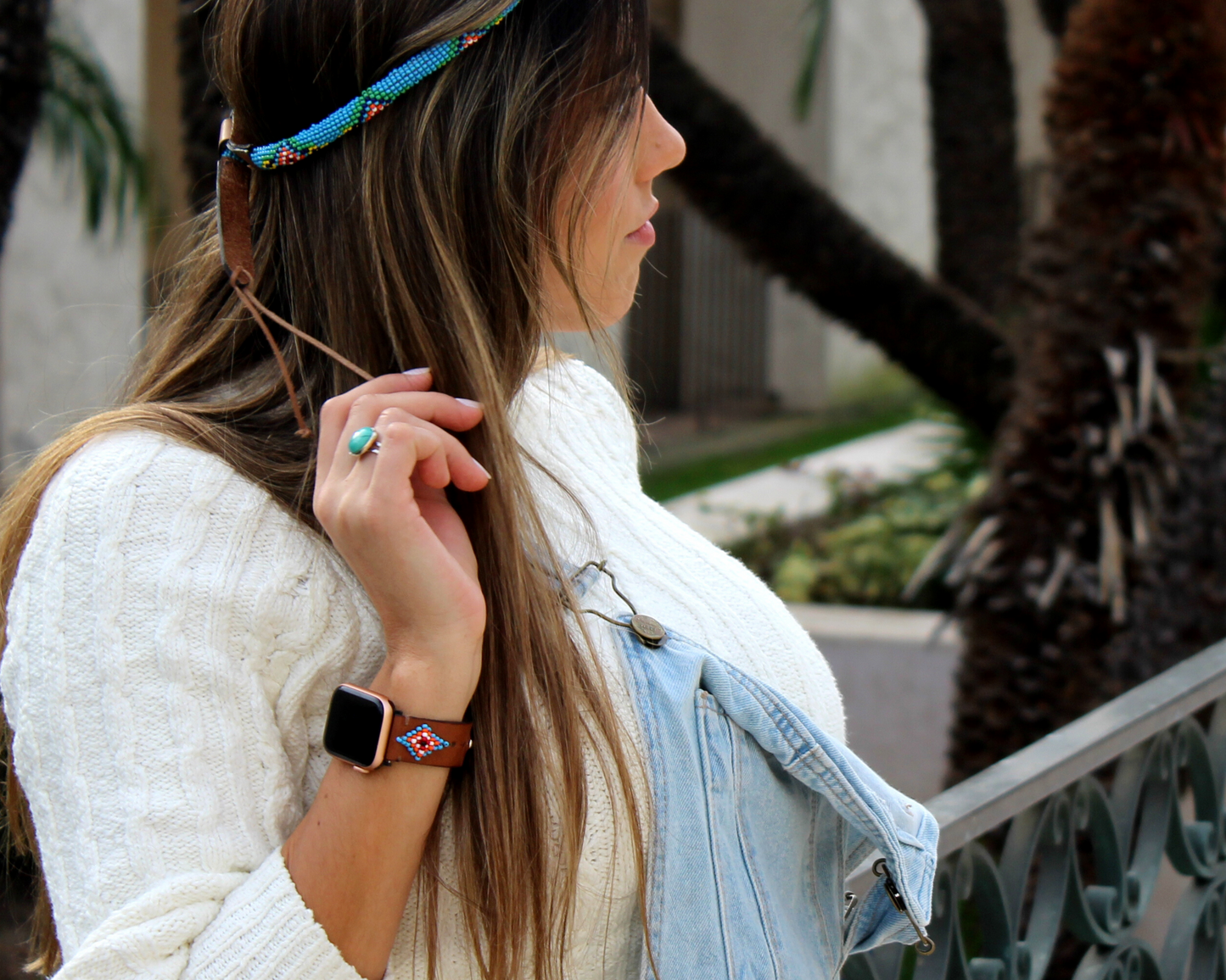 Correa azul Vogue para Apple Watch