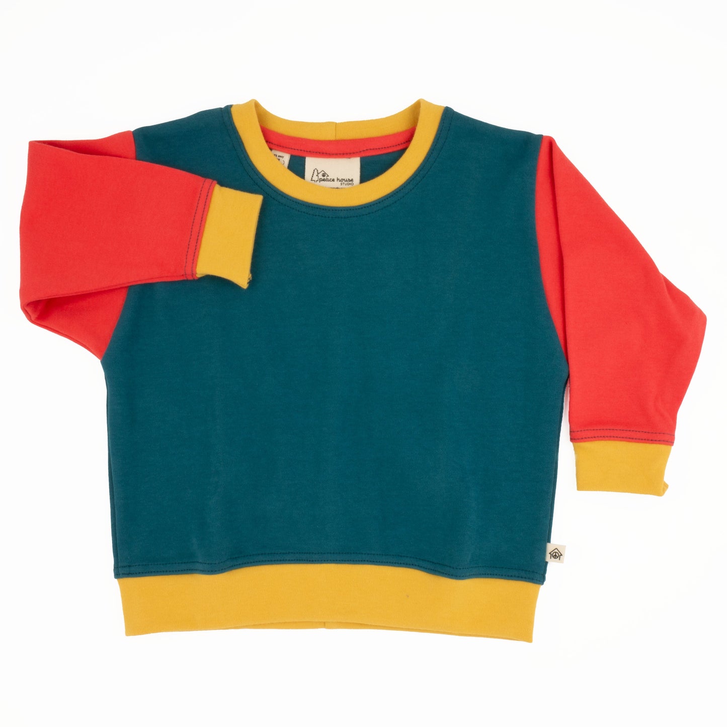 Sudadera con bloques de color para bebé
