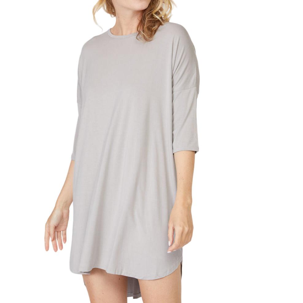 3/4 Sleeve Bamboo Viscose Nightshirt