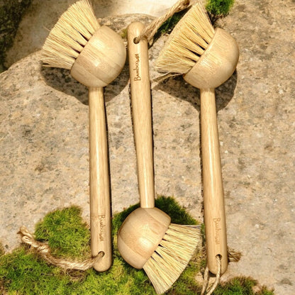 Estropajo de bambú para platos