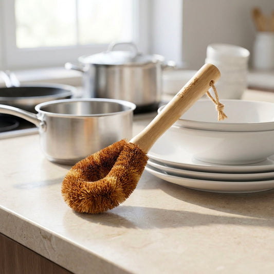 Bamboo Drinkware Cleaning Brush | Rounded