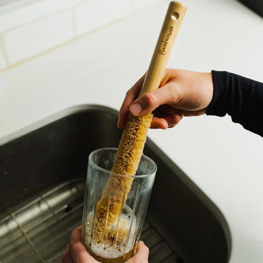Cepillo de limpieza de vasos de bambú XL | Recto