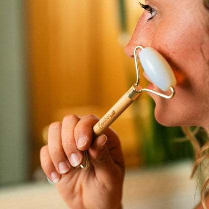 Rodillo facial de bambú