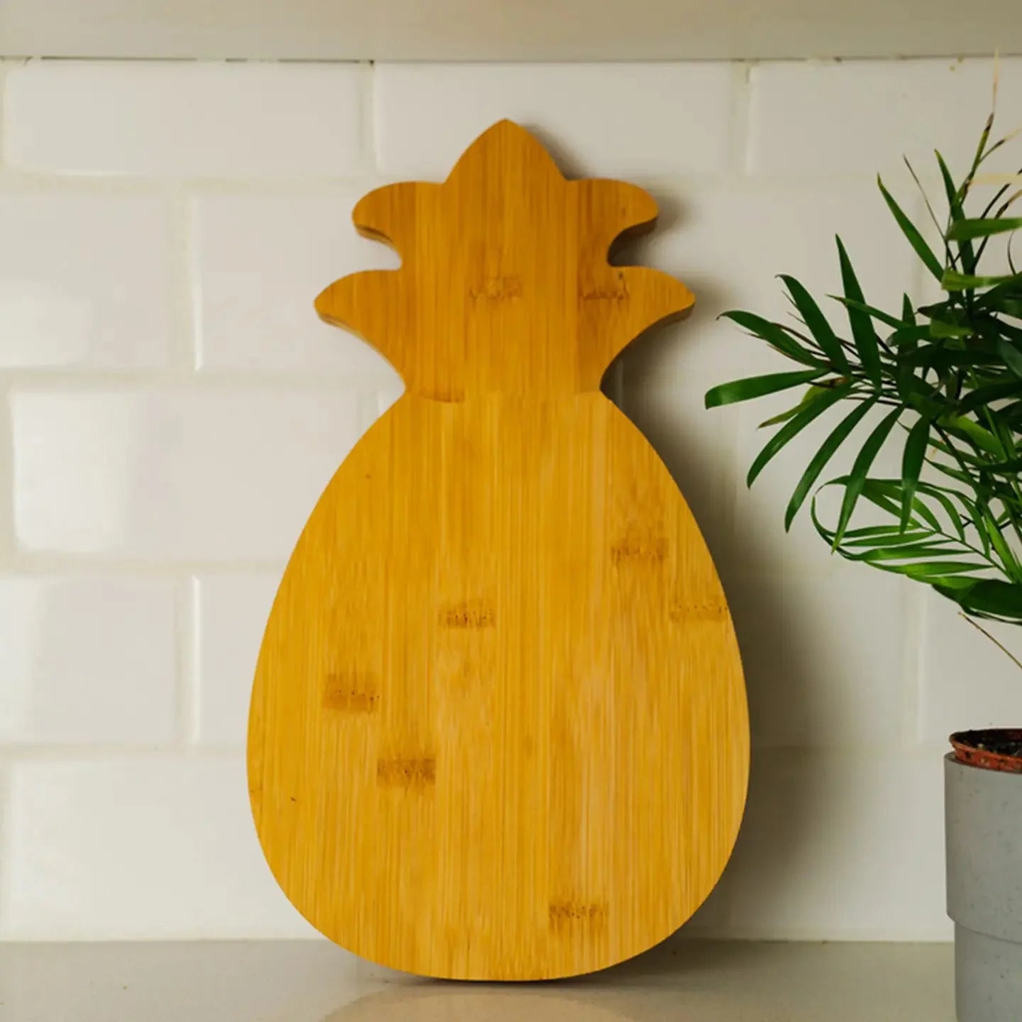 Tabla de cortar de piña de bambú