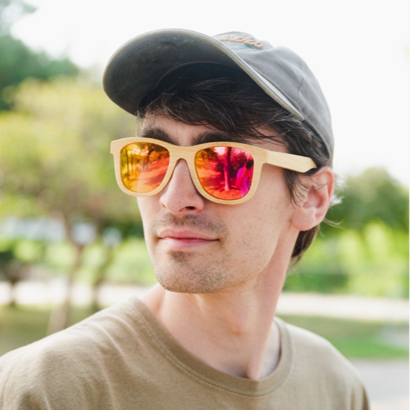 Gafas de sol de bambú