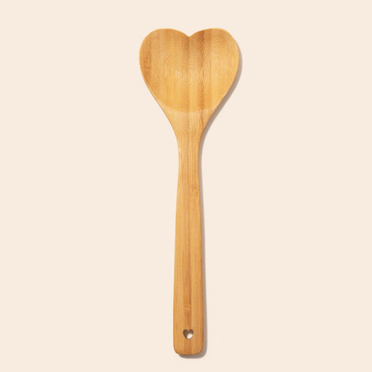 Cuchara de bambú para utensilios | Forma de corazón
