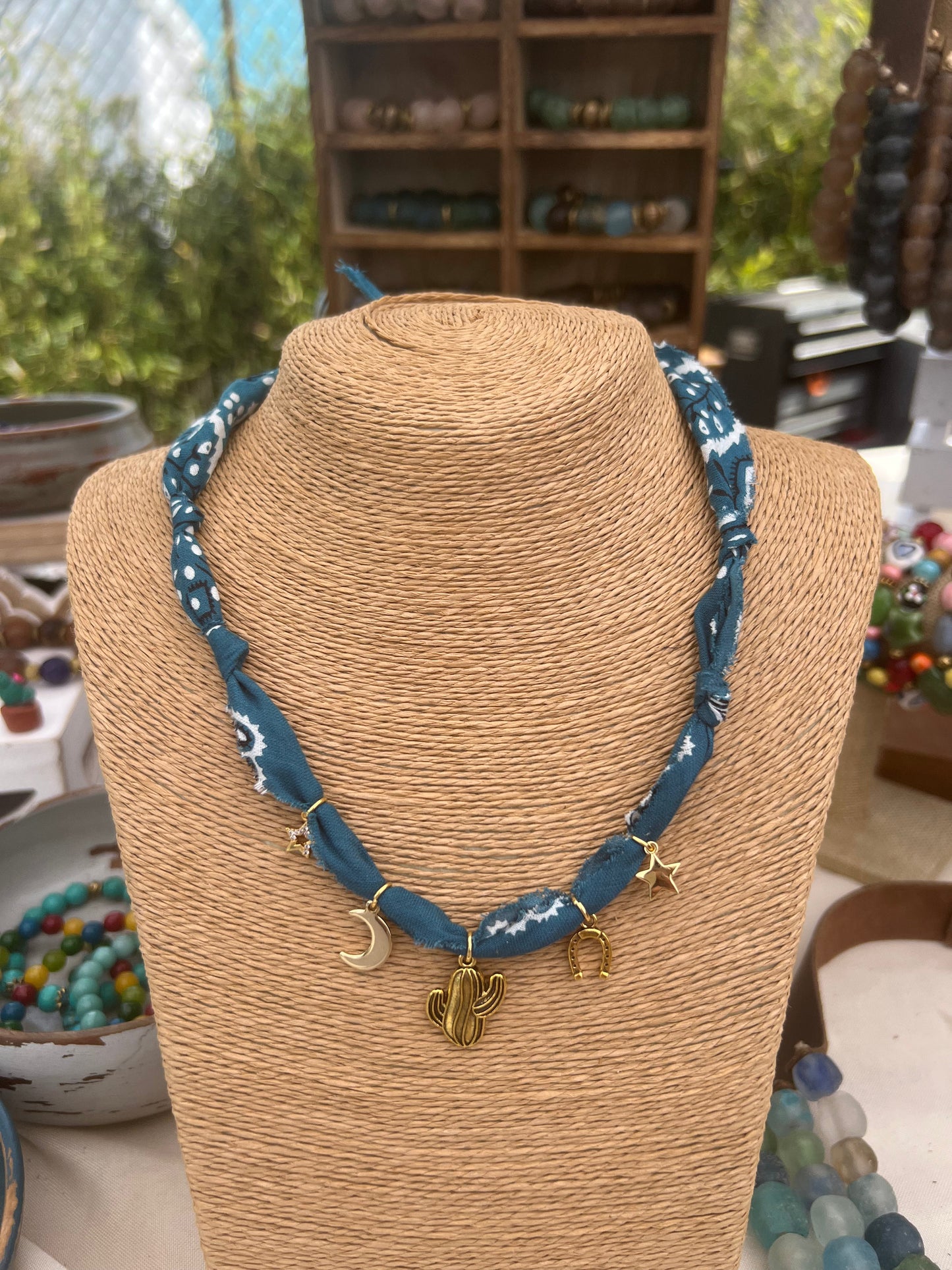 Bandana Charm Necklace