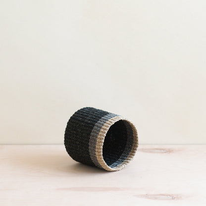 Mini cesta de mesa negra - Cestas hechas a mano | LIKHÂ