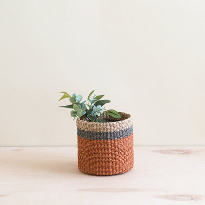 Mini cesta de mesa de coral - Cestas tejidas a mano | LIKHÂ