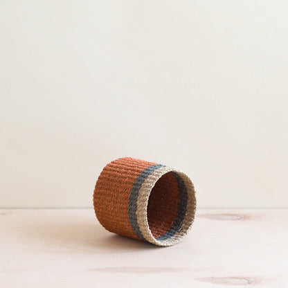 Mini cesta de mesa de coral - Cestas tejidas a mano | LIKHÂ