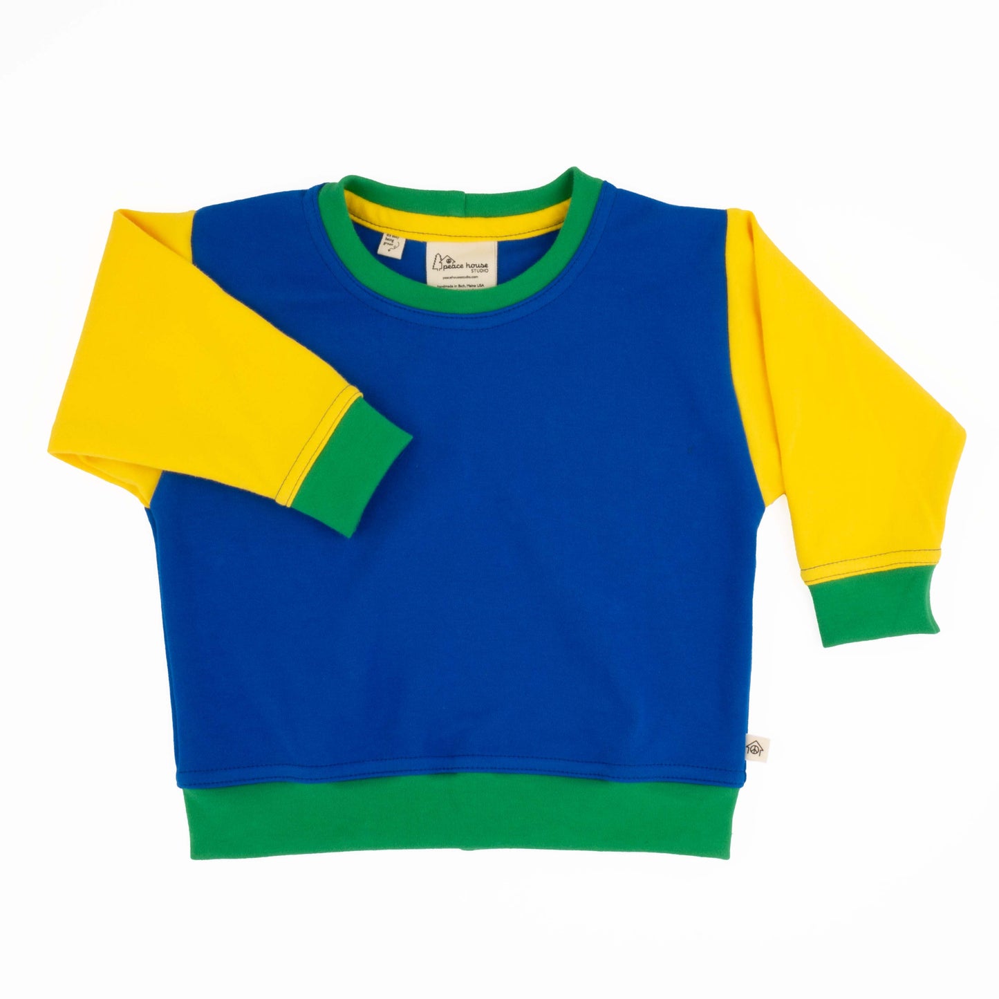 Sudadera con bloques de color para niños grandes