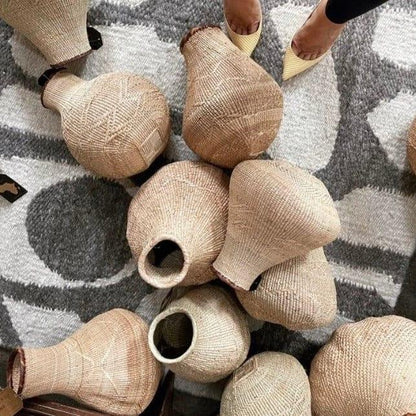 Binga Nongo Natural Woven Gourd Basket