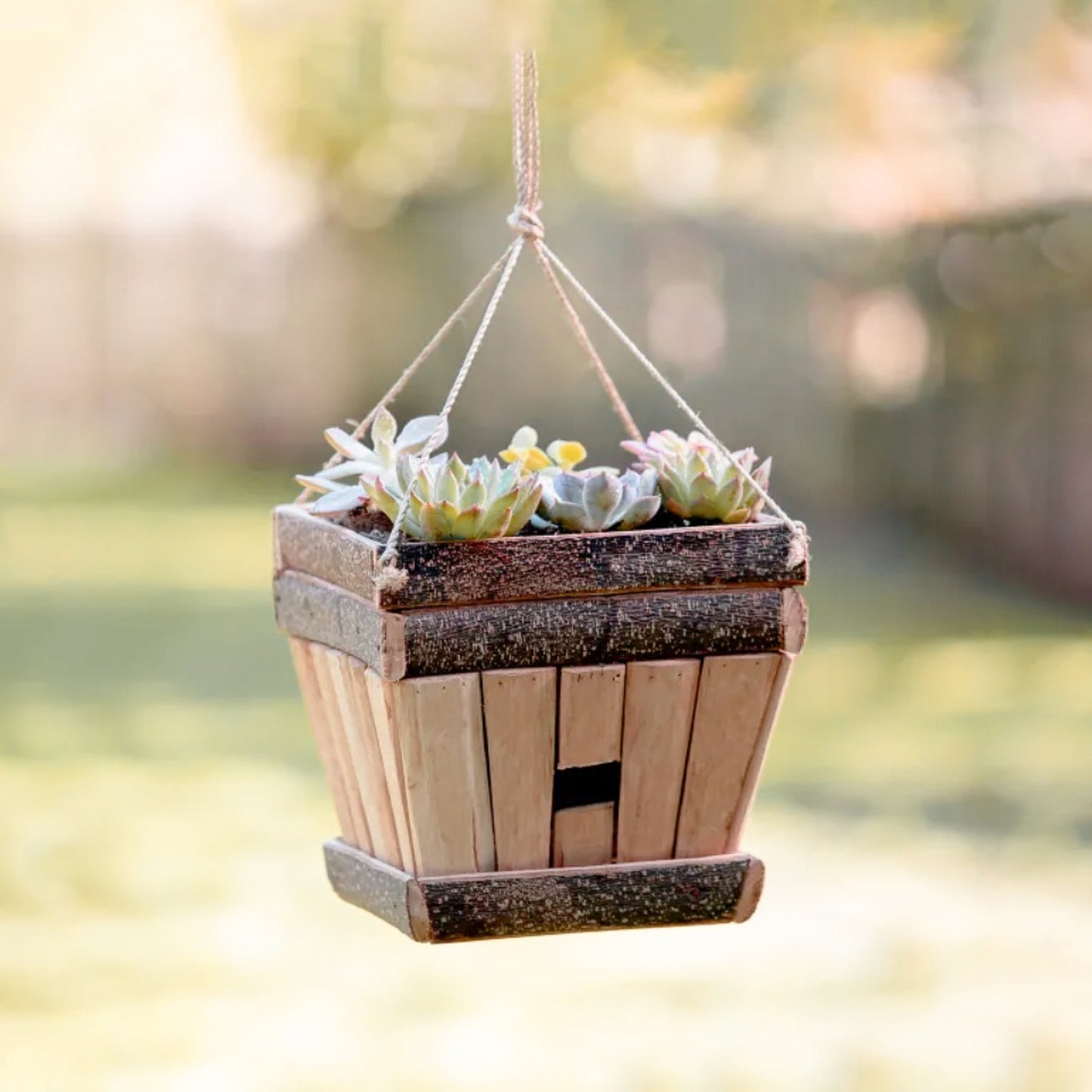 Jardinera trapezoidal - Casa para pájaros - Decoración rústica | LIKHÂ