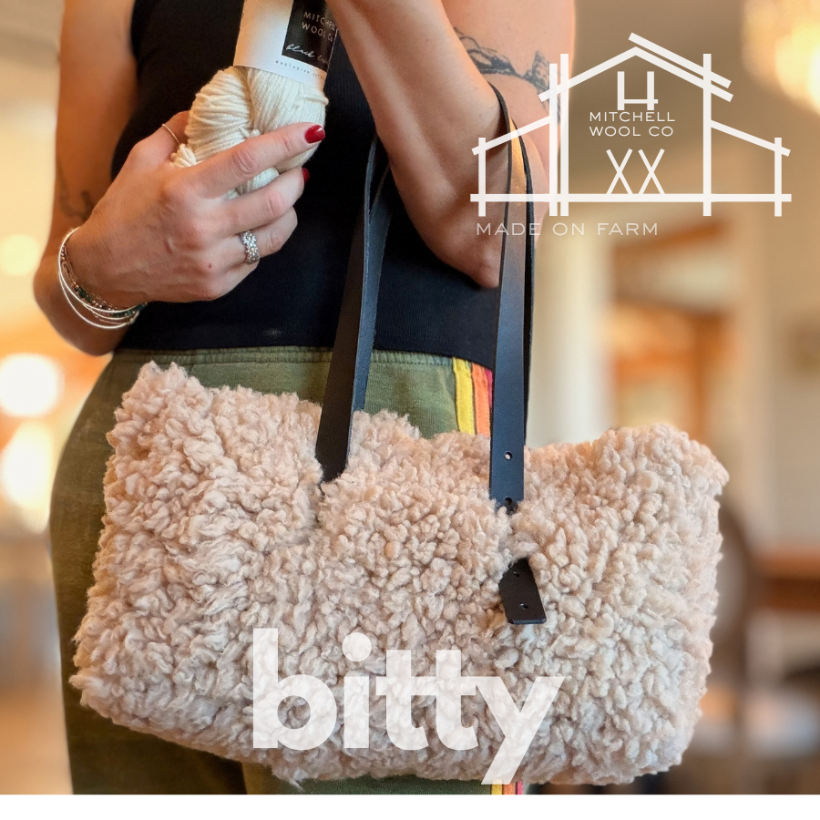 SHERPA BAG sheep fleece handbag