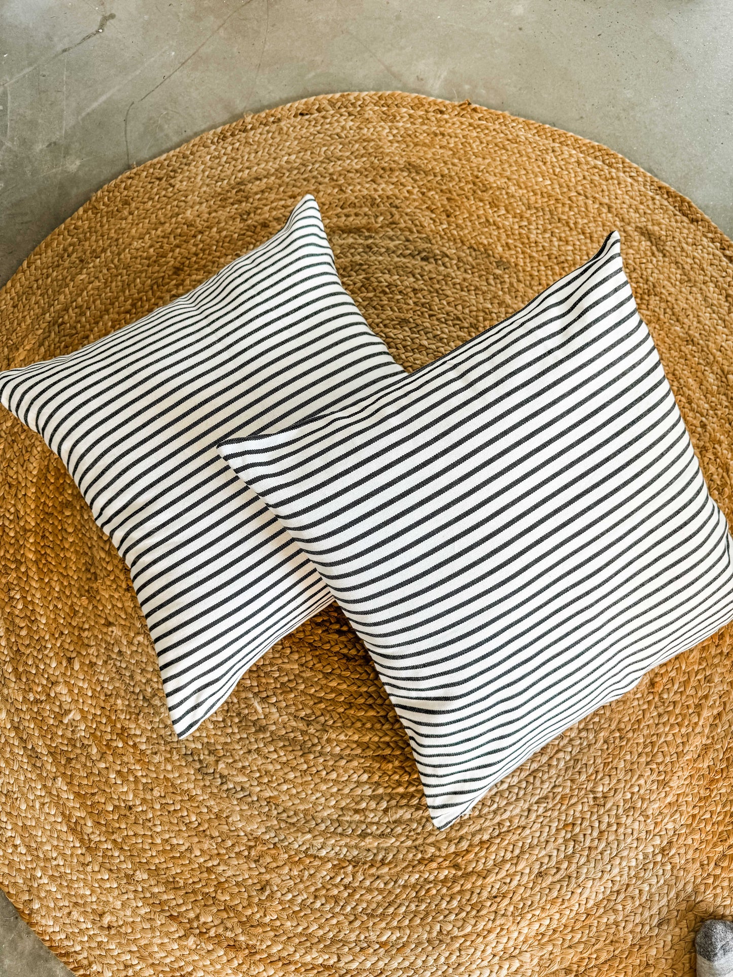 Striped Black and White Hammock Chair Swing