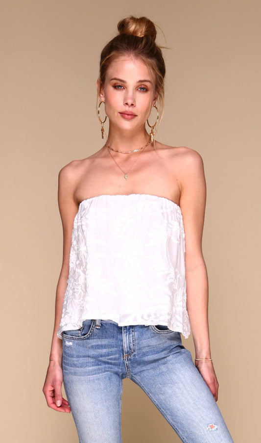 Blusa Blossom | Bordado blanco