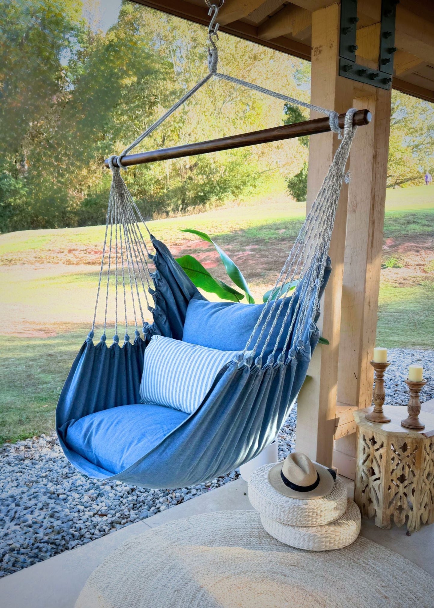 Silla hamaca colgante de interior Blue Jeans | DENIM