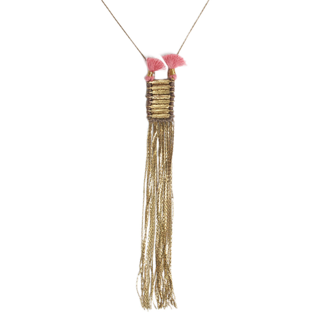 Collar de doble borla