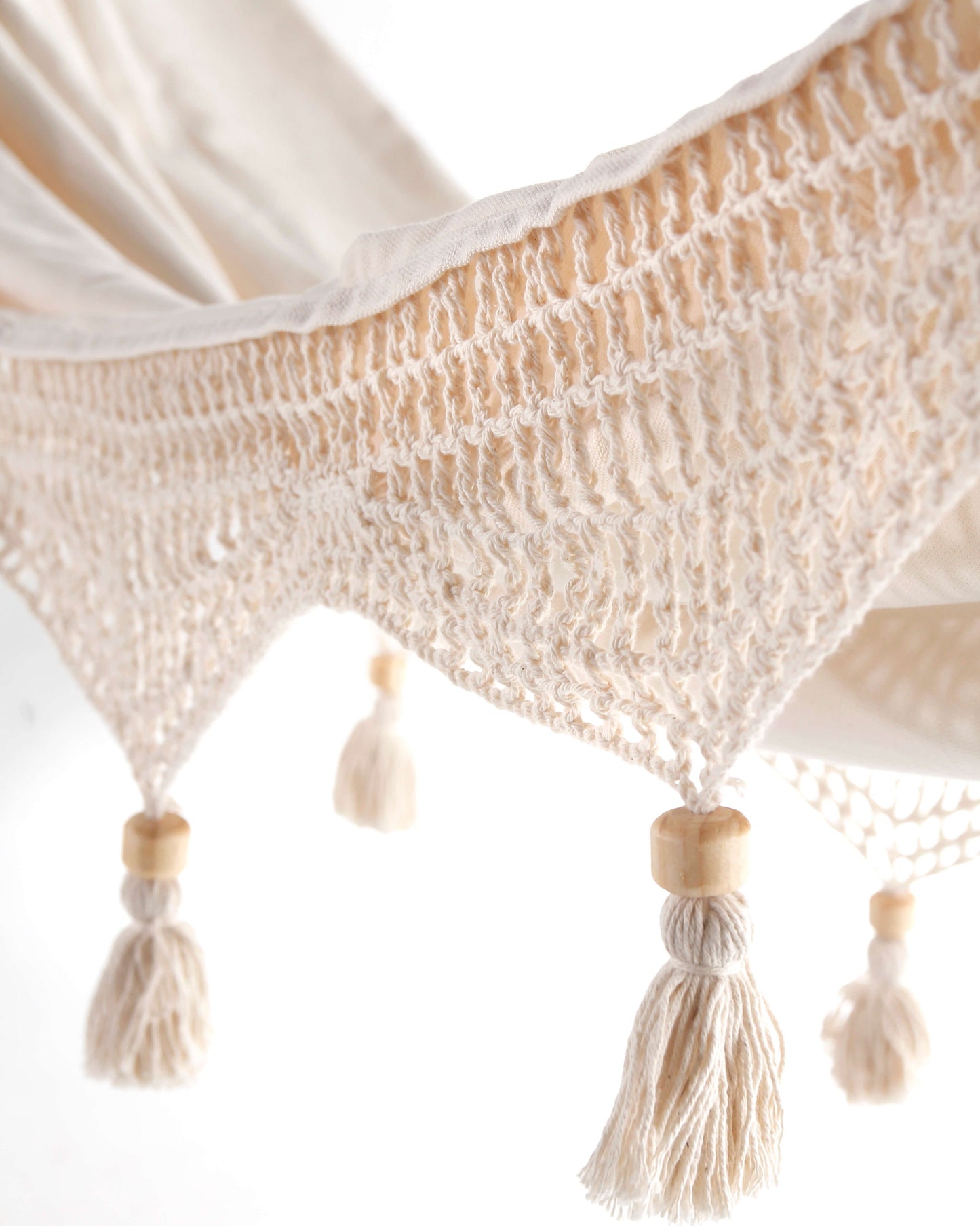 Hamaca boho con flecos de ganchillo | DANIELLA