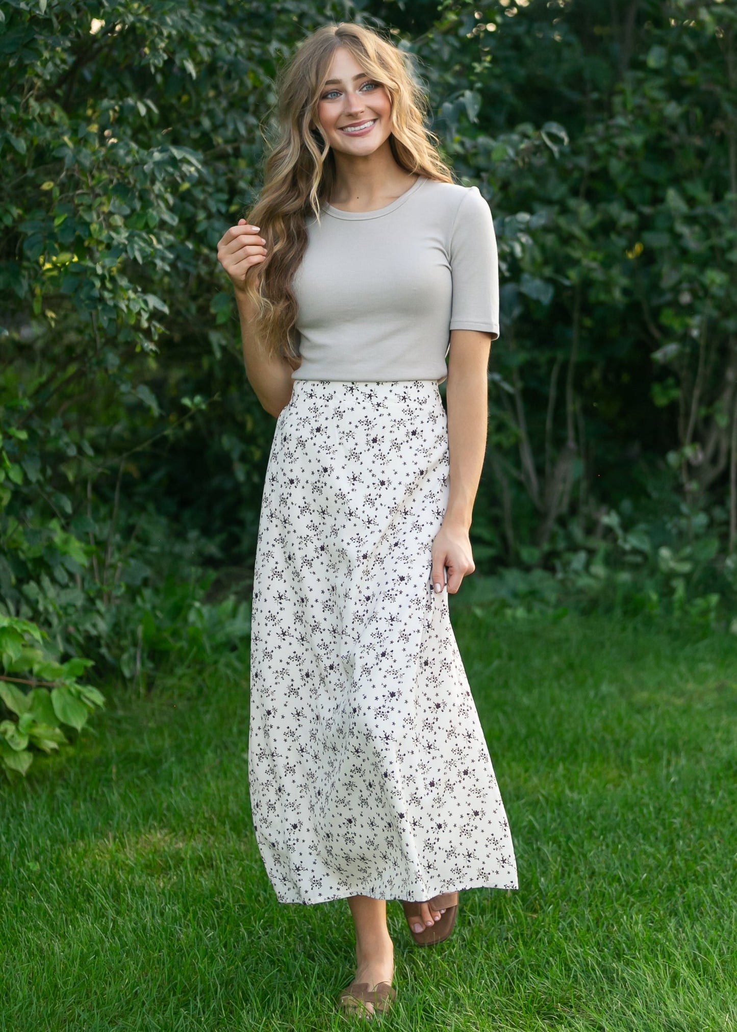 Falda midi floral Braylyn Brown - VENTA FINAL