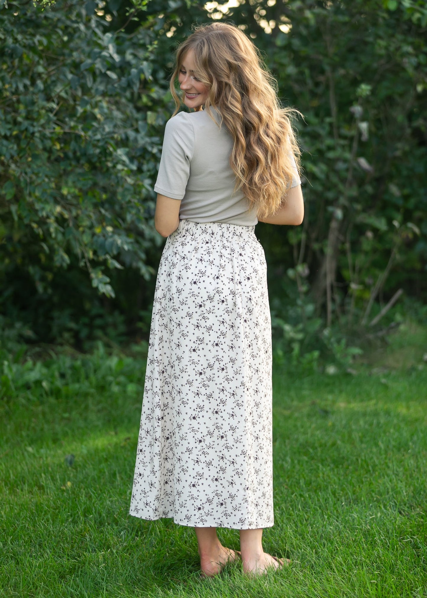 Falda midi floral Braylyn Brown - VENTA FINAL