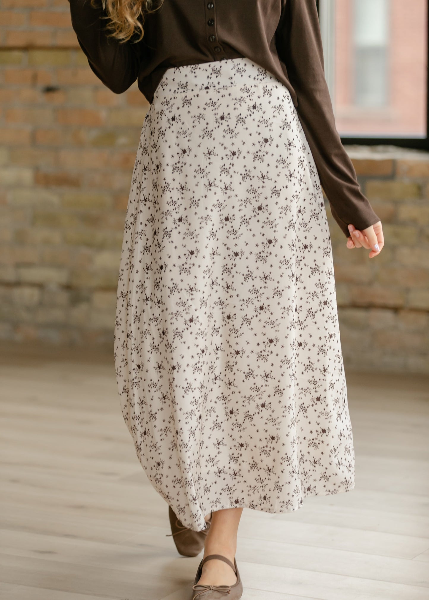 Falda midi floral Braylyn Brown - VENTA FINAL