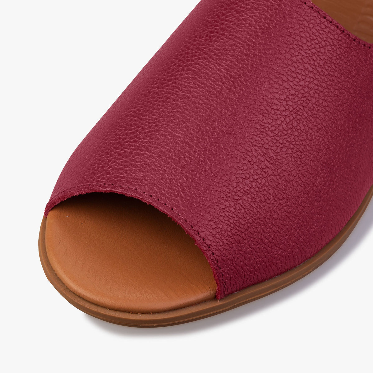 Burgundy Vintage Peep Toes
