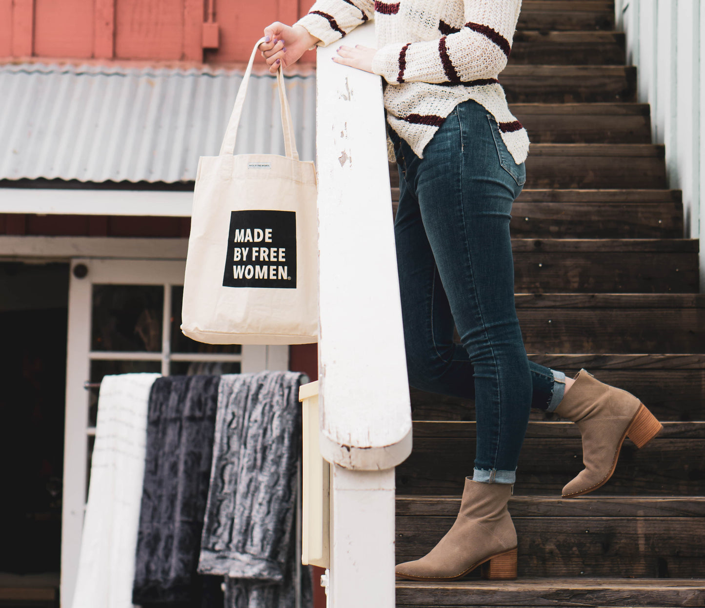 Bolso de mercado hecho por Free Women Square