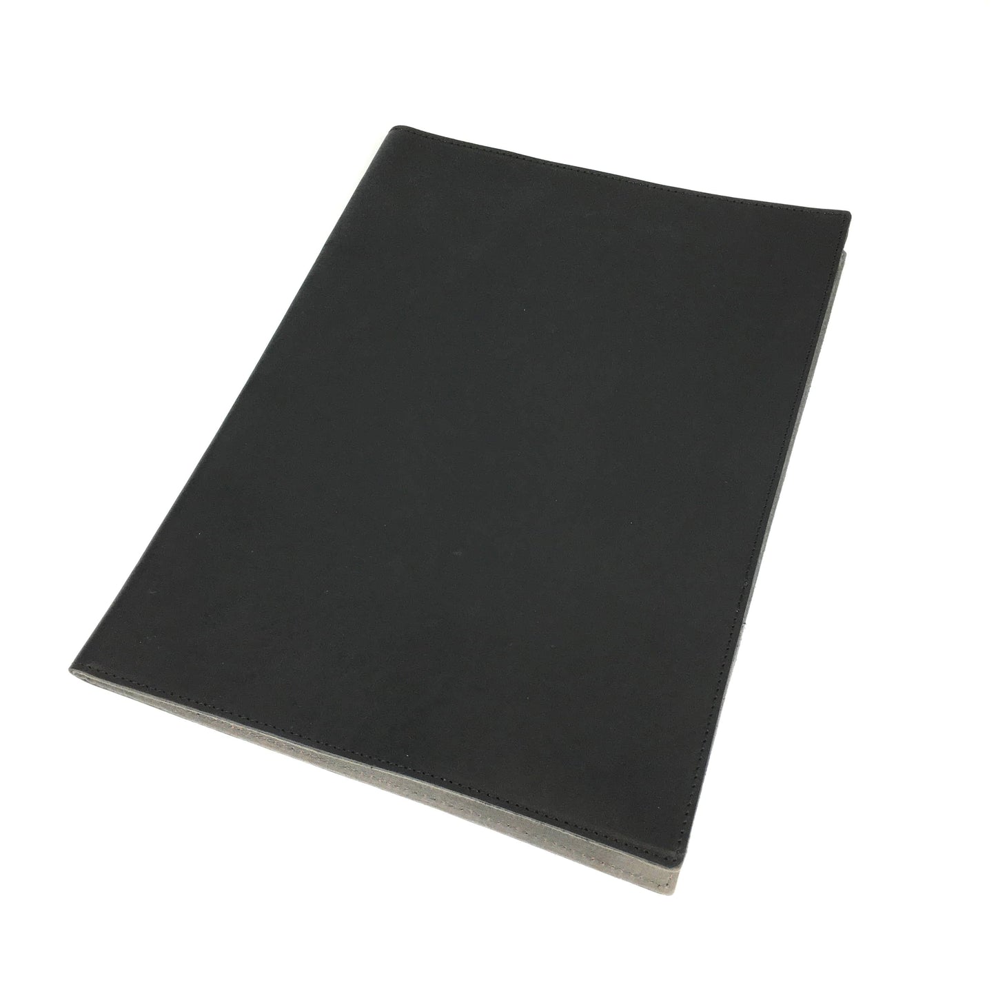Cartera de cuero negra