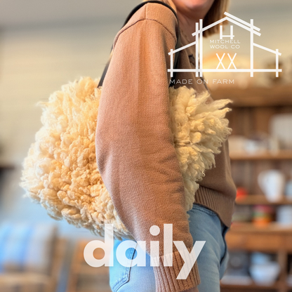 SHERPA BAG sheep fleece handbag