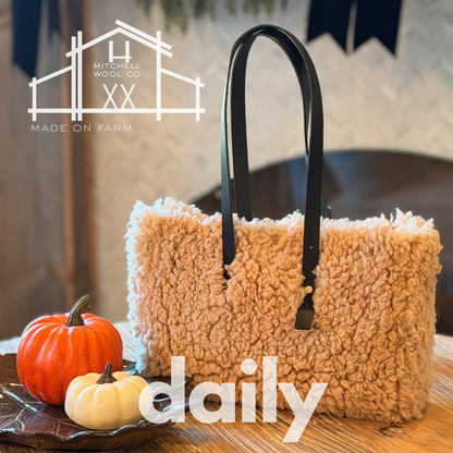 SHERPA BAG sheep fleece handbag