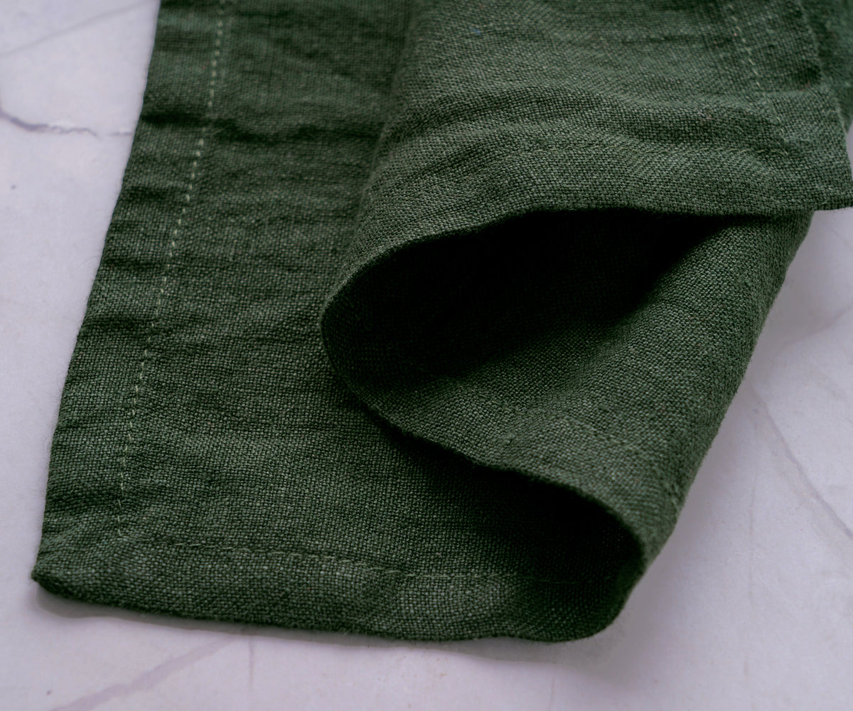 Green Linen Napkins