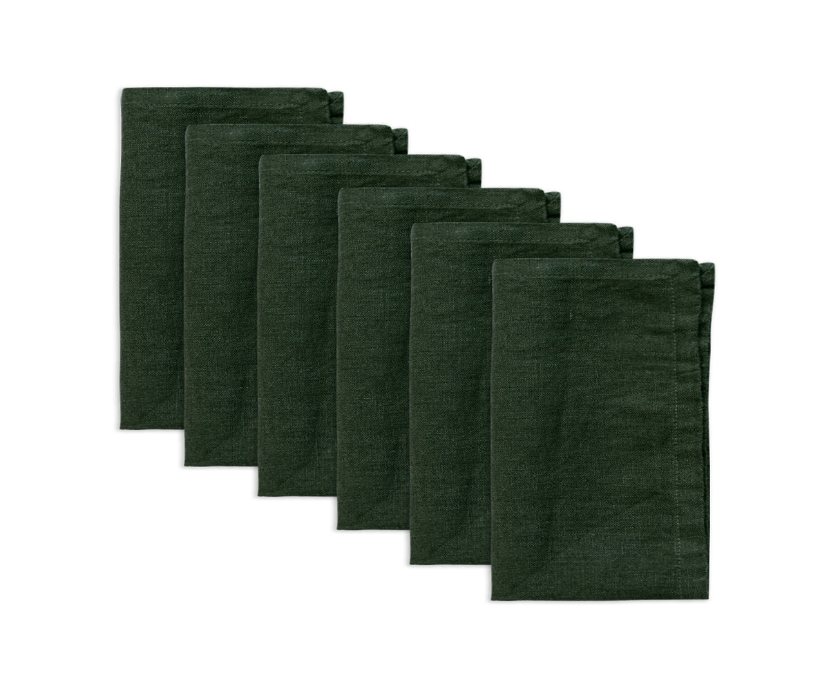 Green Linen Napkins